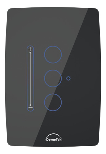 Interruptor Dimerizável Wifi Touch Dimmer 3 Botões Preto