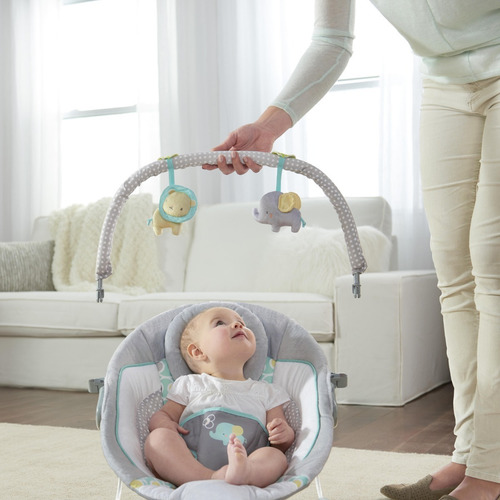 Silla Vibradora Musical Elefa Gris Ingenuity K11203
