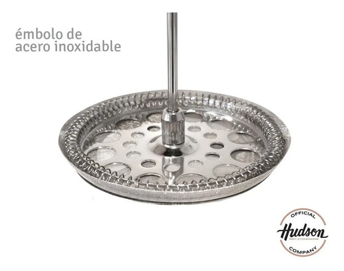 Cafetera Prensa Francesa Hudson Embolo 800 Ml Vidrio Y Acero | Envío gratis