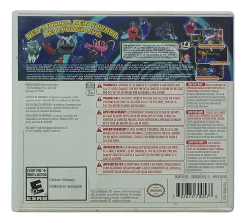 Pac-man And The Ghostly Adventures 2 - Namco - Nintendo 3ds (Usado)