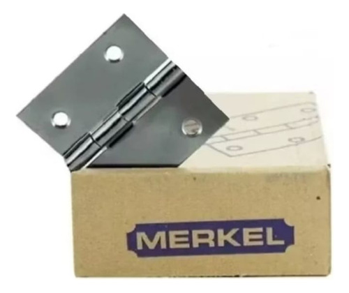 Dobradiça Convencional Para Móveis Merkel Convencional Do 5mmde Diâmetro Cor Prateado Acabado Cromado Kit X 24