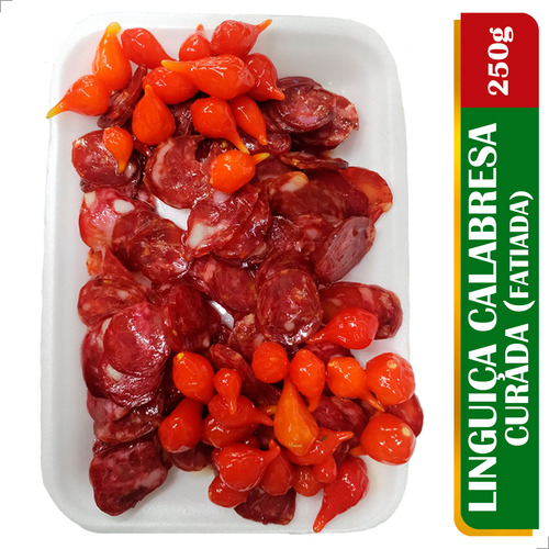 Linguiça Calabresa Curada (fatiada) - Sabor Intenso