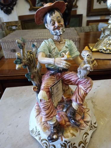 Antigua Capodimonte Figura 35cm Alto Porcelana Sartori  N38 
