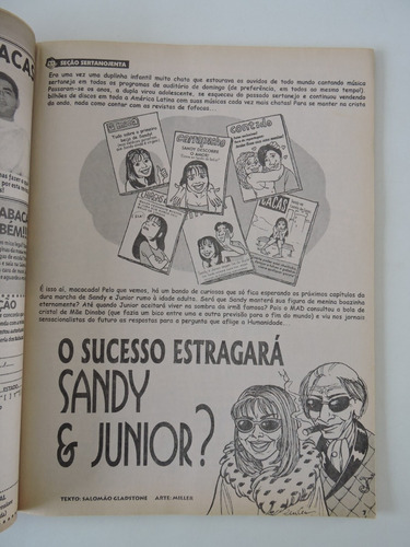 Mad #155 Fev/2000 Sandy E Júnior (Usado)