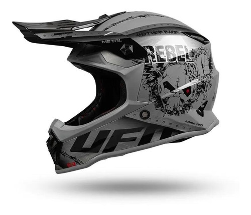 Casco Ufo Niño Motocross Mx Enduro Intrepid - Trapote Racing