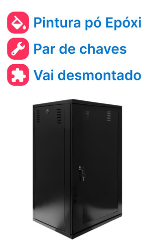 Mini Rack / Parede 19'' 20u X 770mm Desmontável Frete Gratis