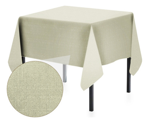 Toalha Mesa 2m X 2m Quadrada Tecido Linho Rafia Kit C/ 30un