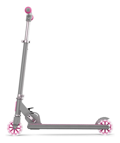 Scooter Plegable Jetson Leo Rosa Para Niños Con Ruedas Led