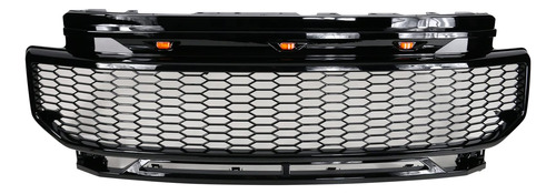 Para Parrilla Ford Super Duty Pintada Plastico Abs Negro Luz