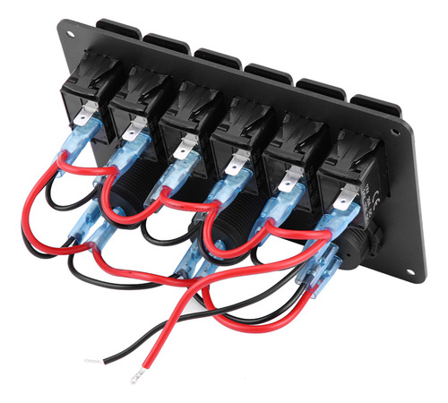 Rocker Rojo Para Coche, 12 V, 24 V, 6 Bandas, Barco, Panel L