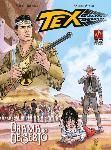 Tex graphic novel Nº 03: Drama no deserto, de Boselli, Mauro. Editora Edições Mythos Eireli,Sergio Bonelli Editore, capa mole em português, 2019