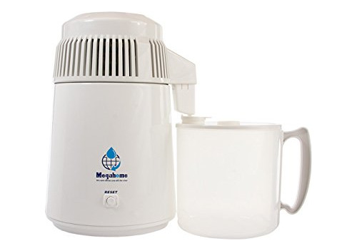 Megahome Destilador Agua Esmalte Blanco Coleccion Plastico