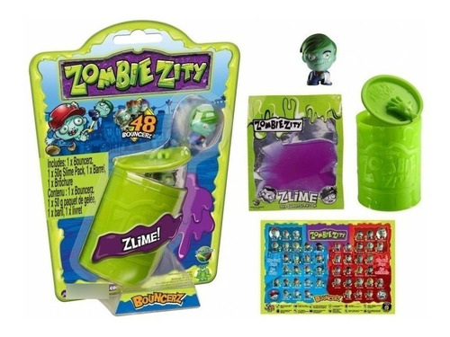 Figura Zombie Zity Con Barril Y Slime Dracco M131011