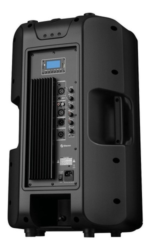 Imagen 3 de 3 de Monitor de escenario Steren BAF-1594BT con bluetooth negra 110V/240V