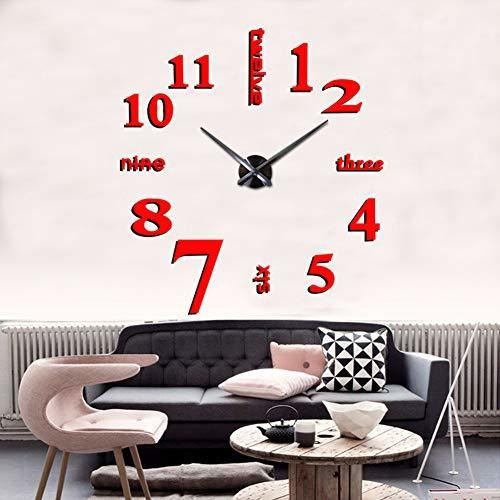 Reloj De Pared 3d Diy Para Sala De Estar Habitación 2tvx2