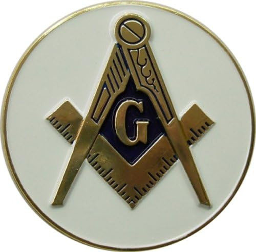 Emblema D575sc6 Auto Masonic Square & Compass White Die 2