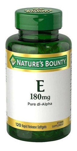 Natures Bounty Vitamina E 180 Mg X 120 Capsulas Blandas