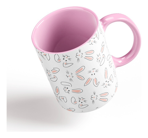 Tazón Taza Personalizada Conejito De Pascua Colores Vol1.