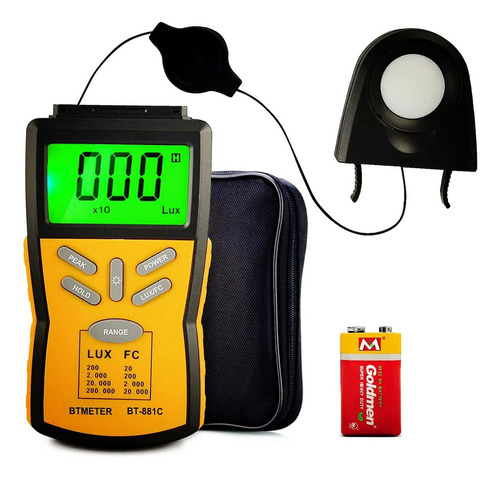 Luxómetro Digital 881c Medidor De Iluminancia 200000lux