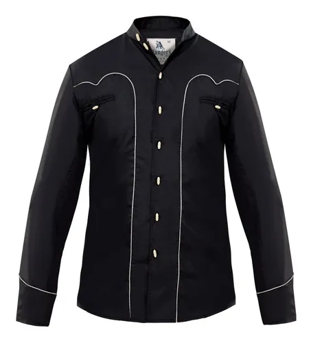 Camisa charra negra new arrivals