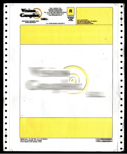 Imagen 3 de 7 de Formularios Continuos 1000 12x25 Obra Impreso A 2 Colores