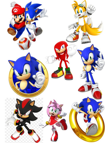 Stickers De Mario Bros Y Sonic Para Imprimir Personalizables