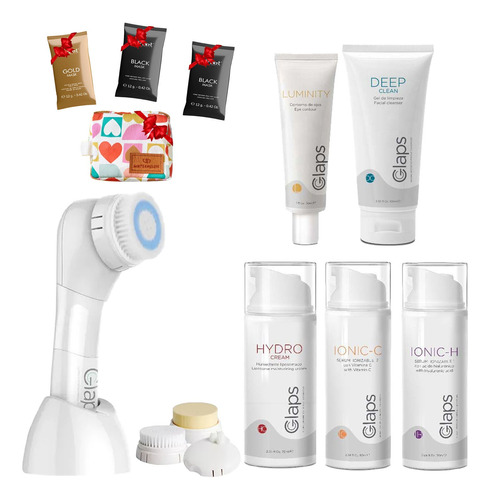 Cepillo Limpieza Facial Kit Glaps Rutina Skincare Completa