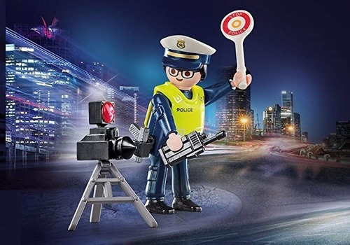 Figura Armable Playmobil Special Plus Policía Con Radar Cantidad de piezas 11