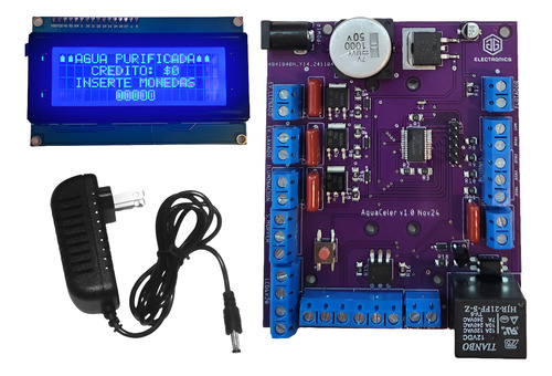 Tarjeta Vending Para Agua Purificada 12v Llenado Programable