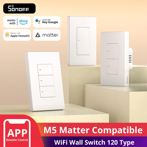 Sonoff M5 Interruptor Matter Wifi 1 Botón App Alexa Google