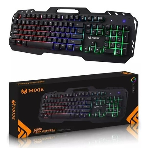 Teclado Mecanico Mixie Usb Con Luces Rgb