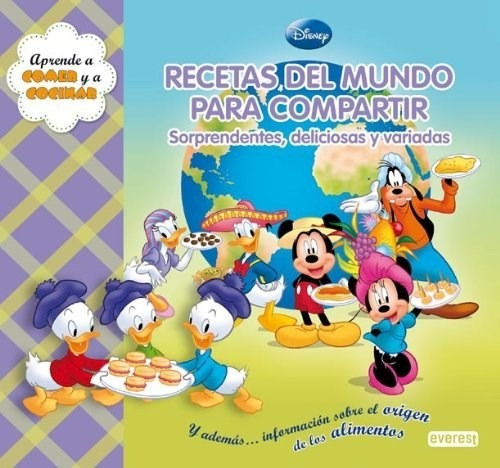 Libro Recetas Del Mundo / Disney 