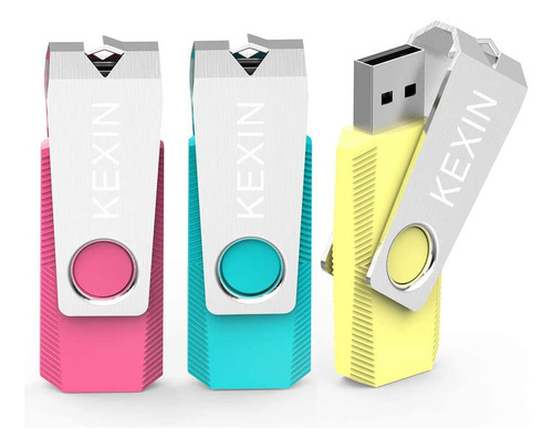 Kexin Unidad Flash De 64 Gb, 3 Unidades, Unidad Flash Usb De