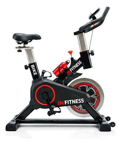 Bicicleta Ergométrica Spinning Premium-jn  Fitness+garrafa Grátis Modelo Jn-1104 Preto 110kg Preto/vermelho 127/220v