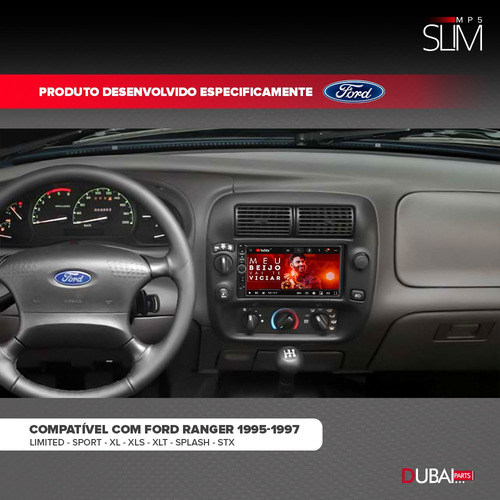 Central Multimidia Mp5 Slim Ford Ranger 95 96 97