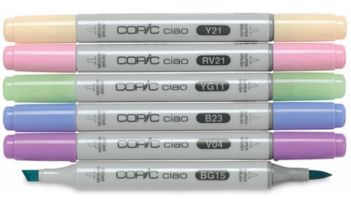 Copic Marker- Doble Punta Rotuladores Tonos Pastel Pastel