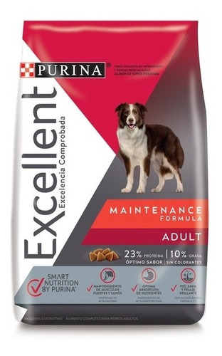 Excellent Adulto Dog Maintenance Formula 20kg. Envios