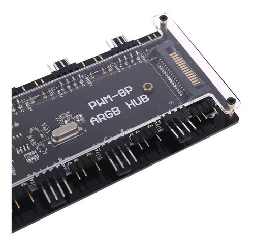 Imagem 7 de 10 de Divisor Splitter Cooler Fan Velocidade Pwm + Rgb 5v 3 Pinos