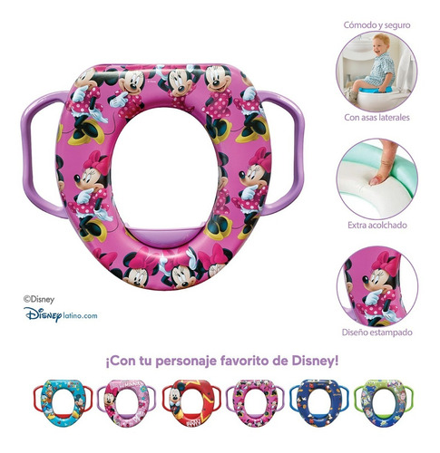 Imagen 1 de 4 de Entrenador De Baño Para Bebé Minnie Disney Priori