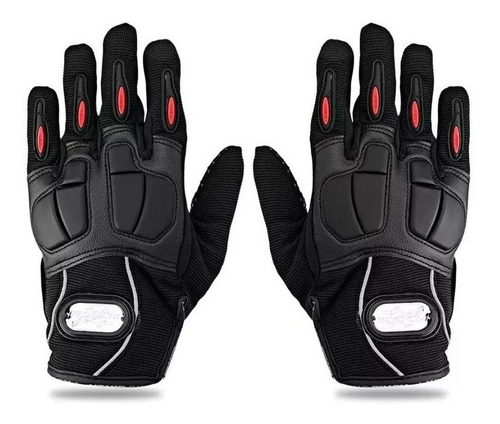 Guantes Pro Biker Racing Cuero Protecciones Livianas C