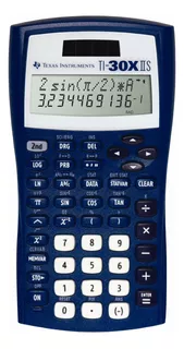 Calculadora Científica De 2 Líneas Ti30x Iis, Azul Os...