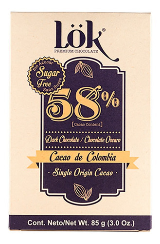 Chocolatina Lok 58%