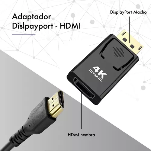 Adaptador Displayport Hdmi 4k 60hz