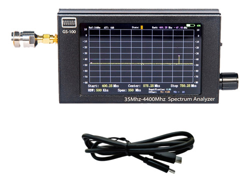 Frecuencia 50-4400 Mhz Portátil Spectrum Anal De 4.3 Pulgada