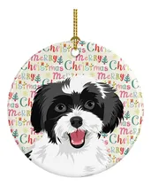 Comprar Carolines Treasures Shih-tzu Blanco Y Negro 3 Ornamento De N