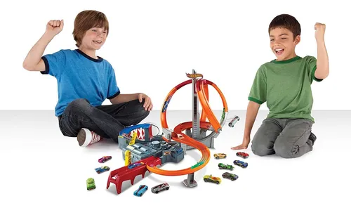 Pista hot wheels torbellino de carreras sales
