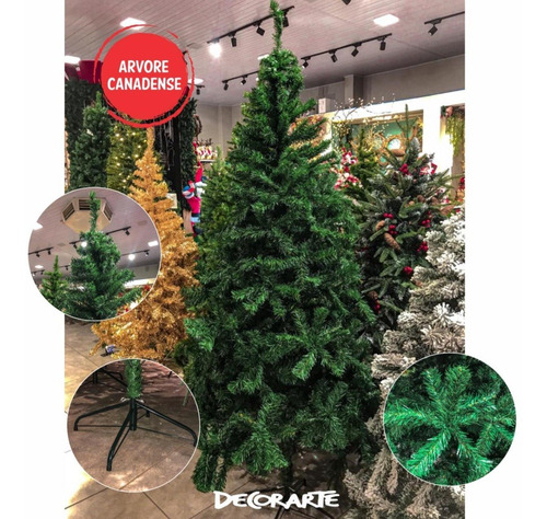Árvore De Natal Canadense 2,10cm Verde 800 Galhos | Parcelamento sem juros Árvore De Natal Canadense 2,10cm Verde 800 Galhos | Parcelamento sem juros
