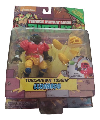 Tmnt: Touchdown Tossin´leonardo Classic Collection Playmates