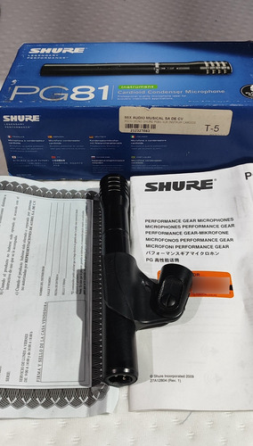 Micrófono Shure Pg 81 Negro (Usado)