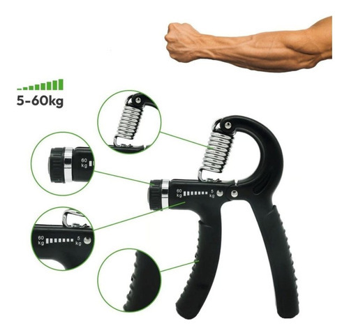 Hand Grip Mola Com Ajuste 10 A 60kg Fisioterapia Anti-braço Cor Sortido